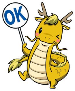 LINEスタンプ(龍にゃん編)